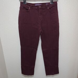 Gloria Vanderbilt Amanda Jeans Size 12 Purple Mid Rise
